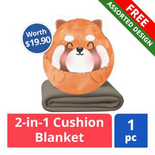 FREE 2-in-1 Cushion Blanket (worth $19.90)