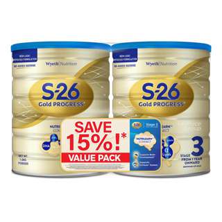 Wyeth S26 Gold Progress Grow Up Milk Formula - Stage 3