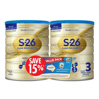 Wyeth S26 Gold Progress Grow Up Milk Formula - Stage 3