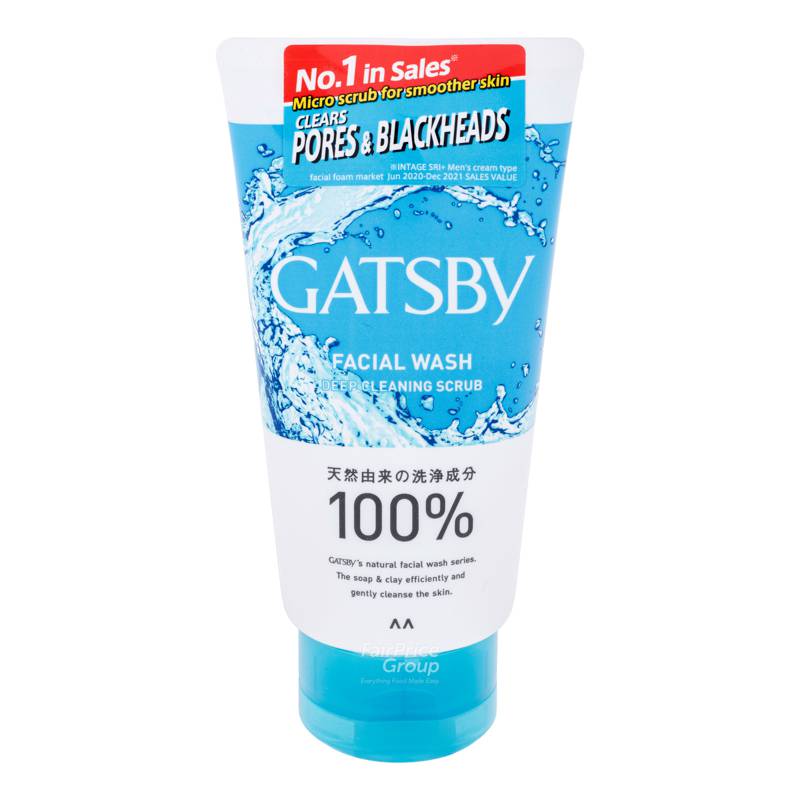 Gatsby Facial Wash Scrub Deep Cleaning NTUC FairPrice