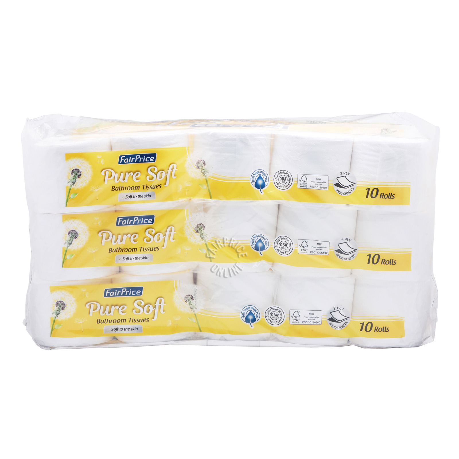 Fairprice Bathroom Tissue Rolls 2ply Ntuc Fairprice
