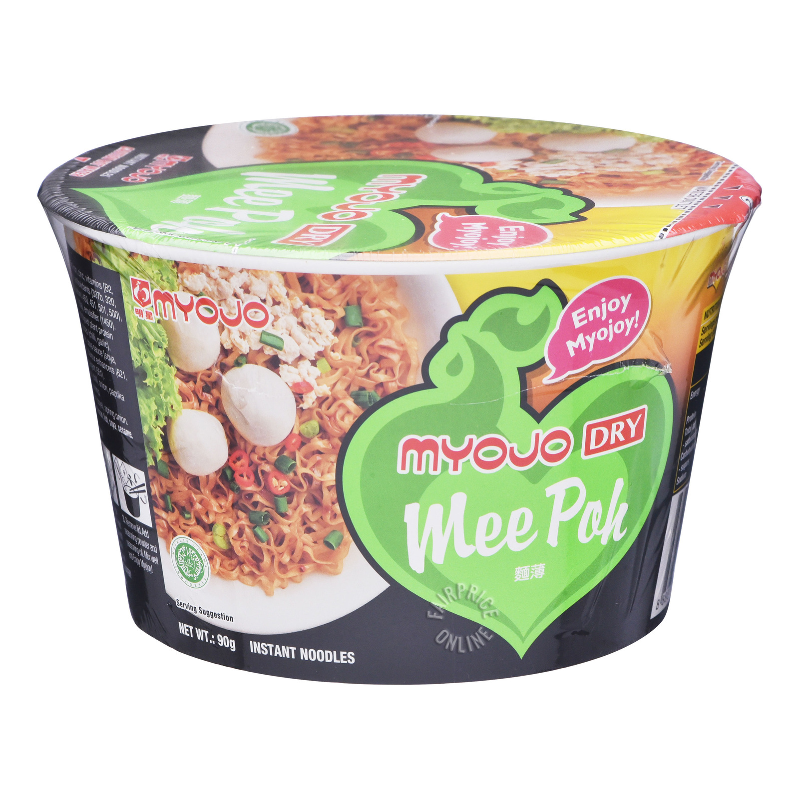 Myojo Dry Instant Bowl Noodle Mee Poh Ntuc Fairprice