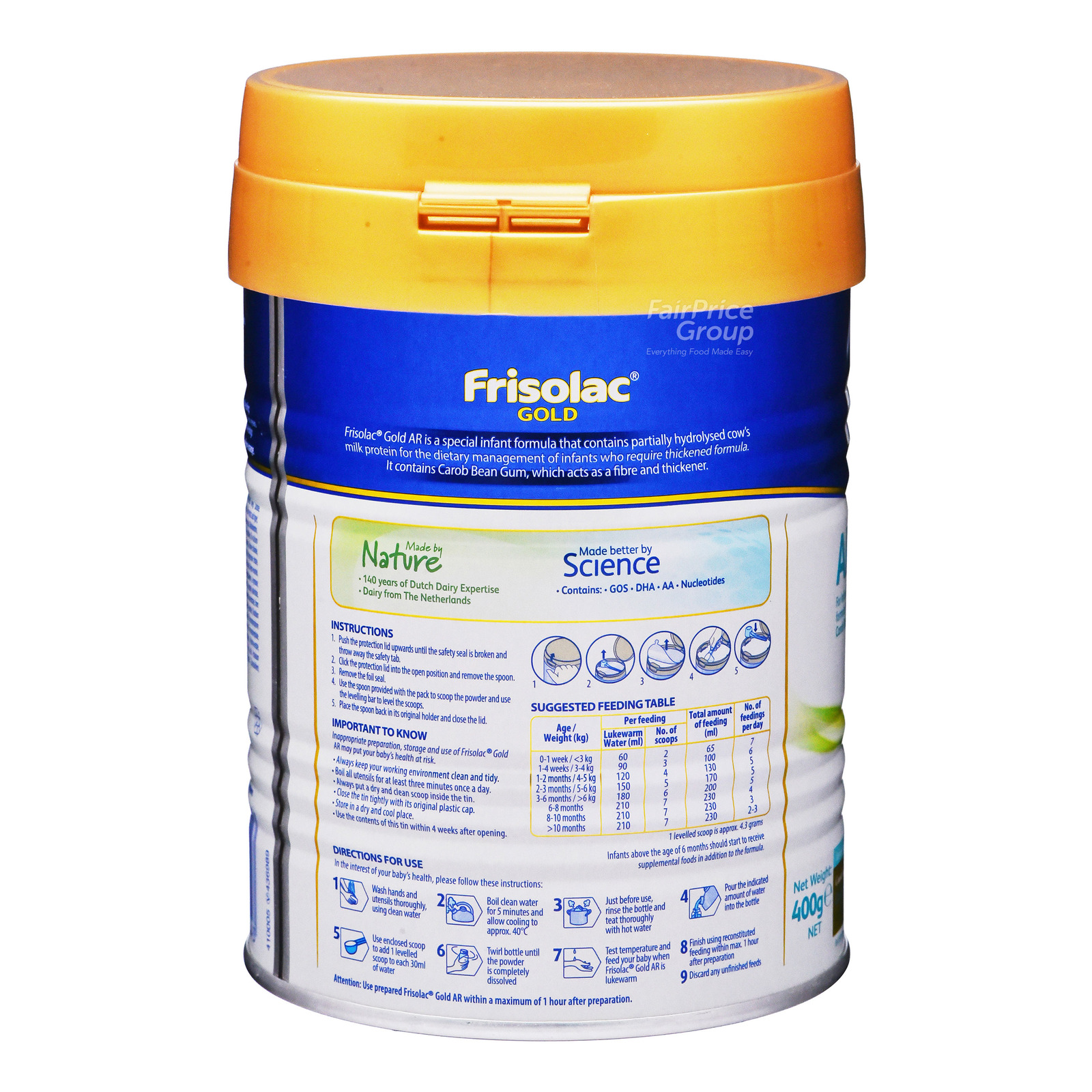 Frisolac Gold Special Infant Milk Formula AR (Reflux) NTUC