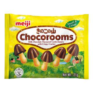 Meiji Chocorooms Crispy Cracker
