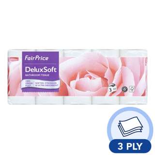 FairPrice DeluxSoft Bathroom Tissue (3 Ply)