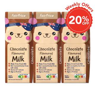 FairPrice UHT Kids Flavoured Packet Milk - Chocolate