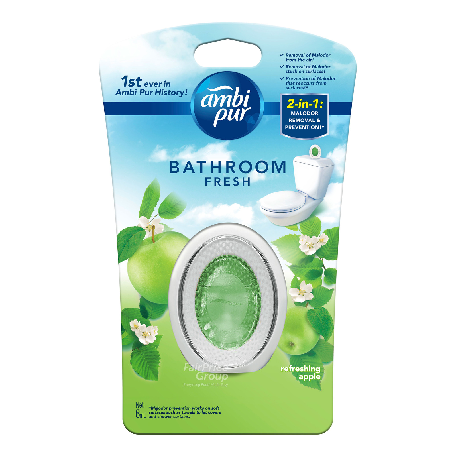 Ambi Pur Bathroom Fresh Freshener - Refreshing Apple