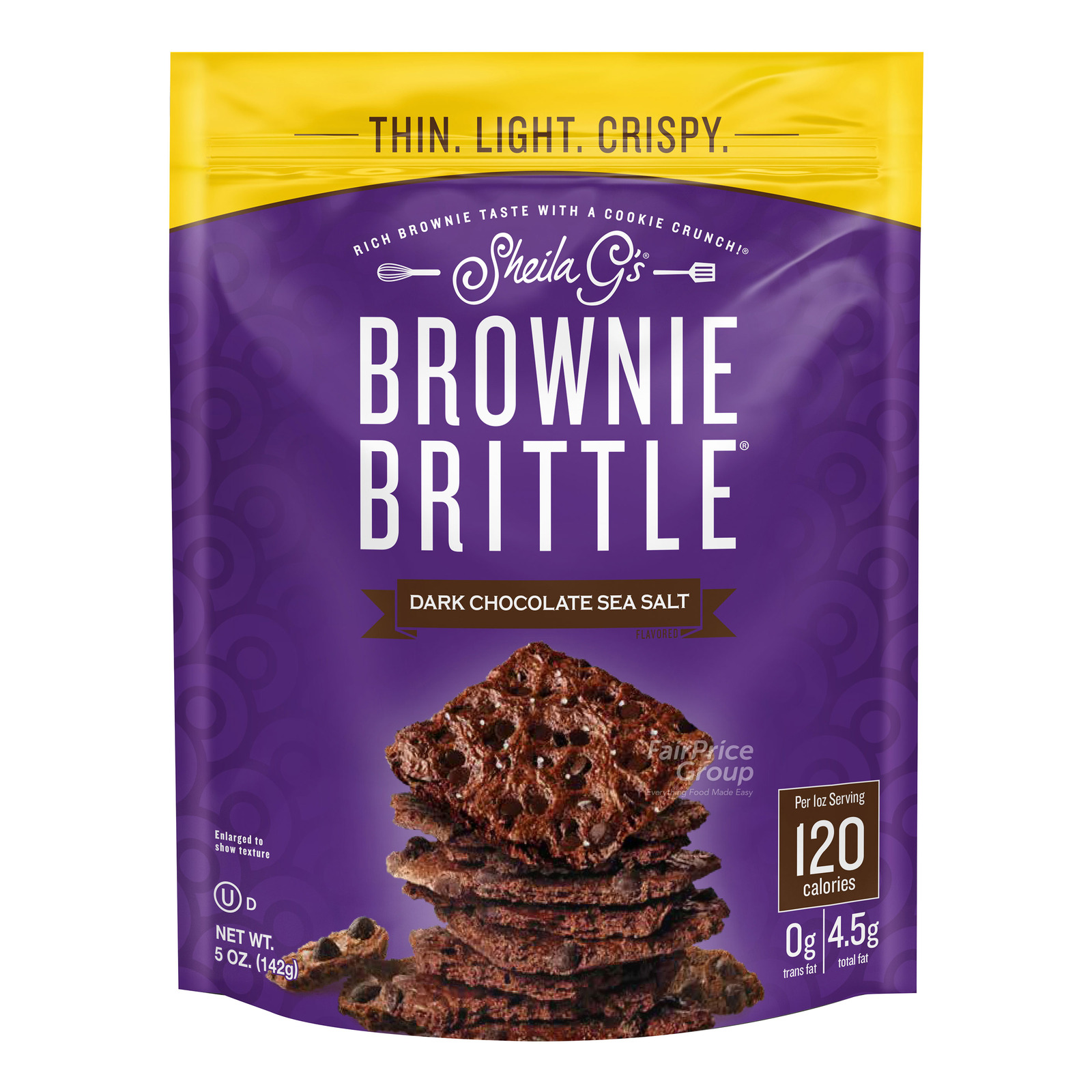Sheila G's Brownie Brittle Dark Chocolate Sea Salt NTUC FairPrice