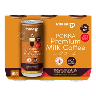 Pokka Coffee Can Drink - Milk Coffee (Less Sugar)