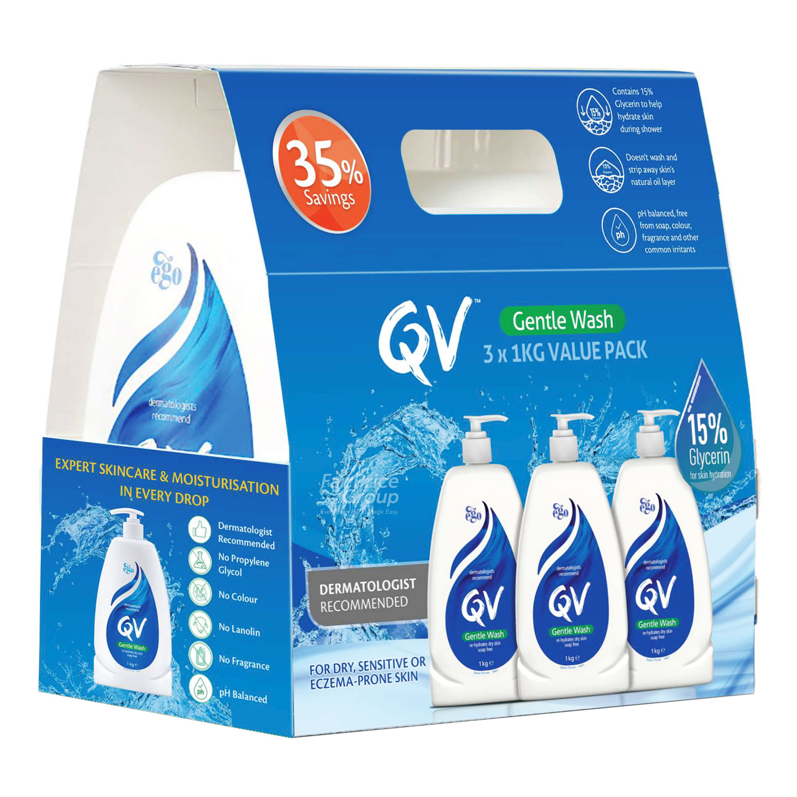 QV Gentle Wash Triple Pack NTUC FairPrice