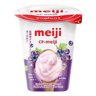 Meiji Flavoured Yoghurt with Nata De Coco - Kyoho Grape Meiji Flavoured Yoghurt with Nata De Coco - Kyoho Grape