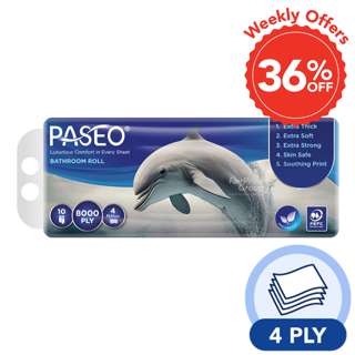 Paseo Bathroom Tissue Roll - 4 Ply