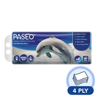Paseo Bathroom Tissue Roll - 4 Ply