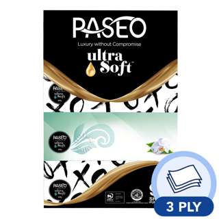 Paseo Ultra Soft Tissue Box - Pure White (3 Ply) Paseo Ultra Soft Tissue Box - Pure White (3 Ply)