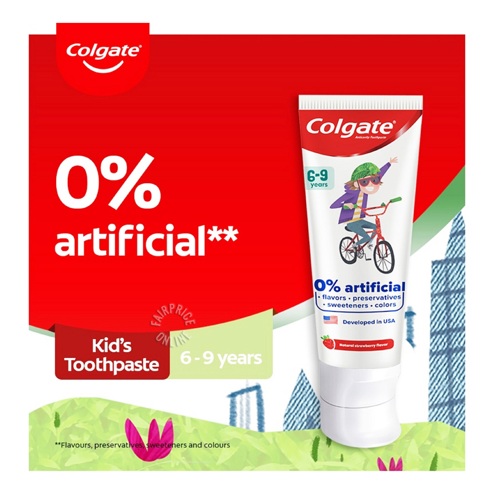 Colgate Kids Toothpaste - Natural Strawberry Mint (6 - 9 Years)