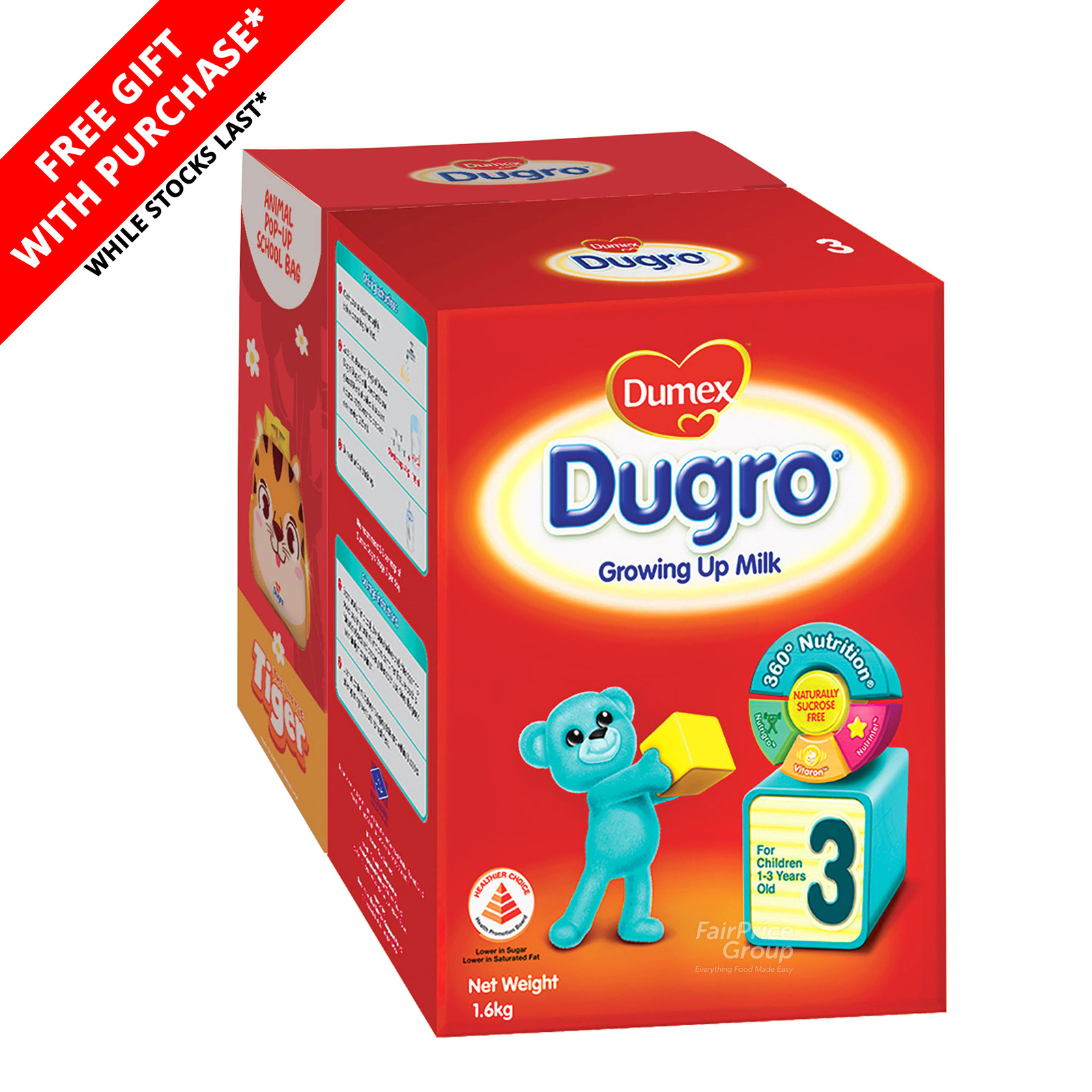 Dumex Dugro Growing Up Milk - Step 3 + Gift with Purchase