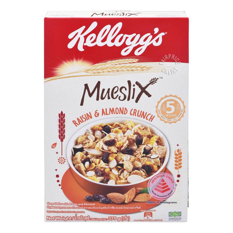 Kellogg's MuesliX Cereal Raisin & Almond Crunch NTUC FairPrice