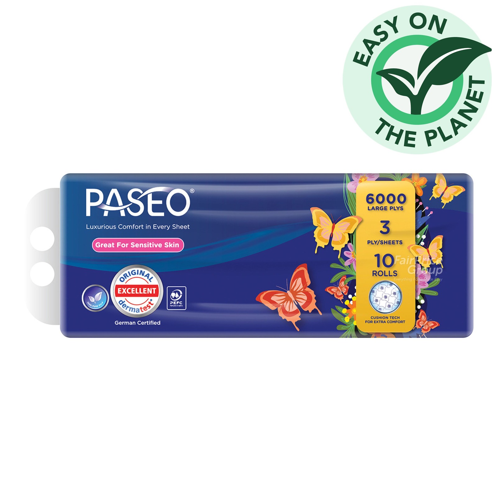 Paseo Bathroom Toilet Roll - Sensitive Skin | NTUC FairPrice