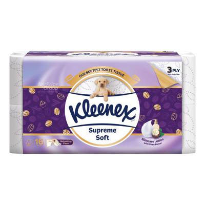 Kleenex Toilet Tissue Rolls Supreme Soft (3 ply) NTUC FairPrice
