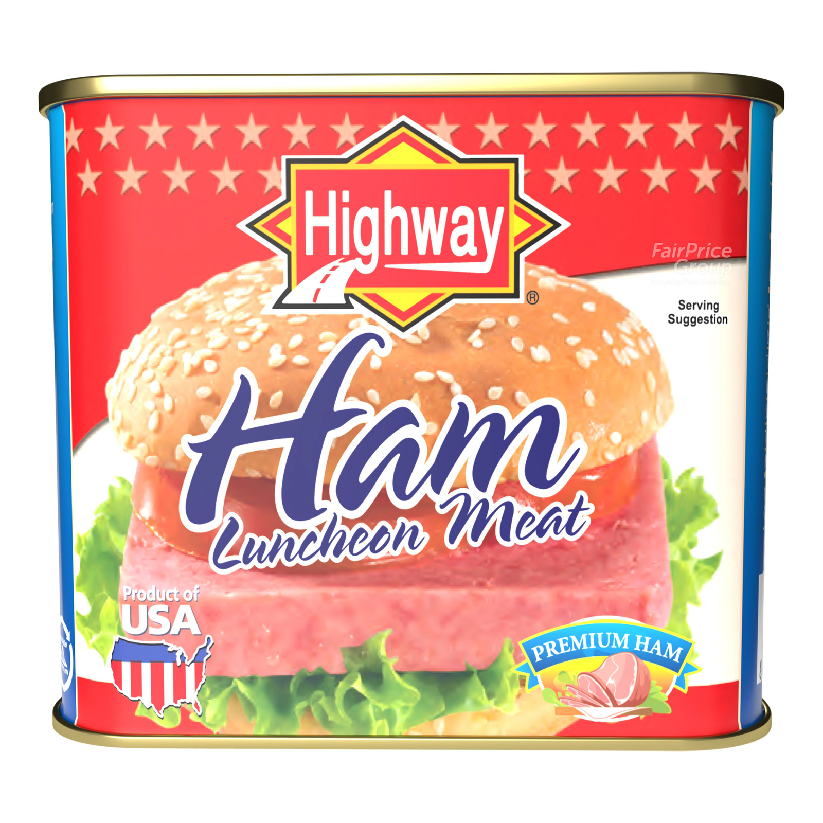 Highway USA Luncheon Meat Ham NTUC FairPrice