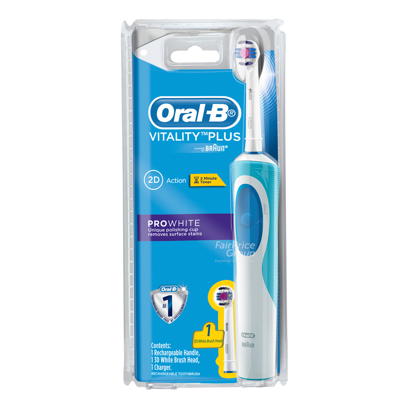 Oral-B Electric Rechargable Toothbrush - 2D Action