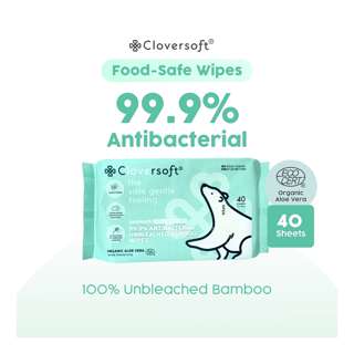 Cloversoft Plant-Based Antibacterial Wet Wipes