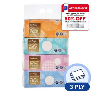 FairPrice Facial Tissue 3ply Soft Pack FairPrice Facial Tissue 3ply Soft Pack
