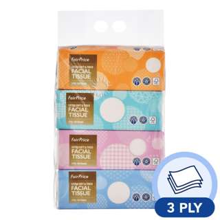 FairPrice Facial Tissue 3ply Soft Pack