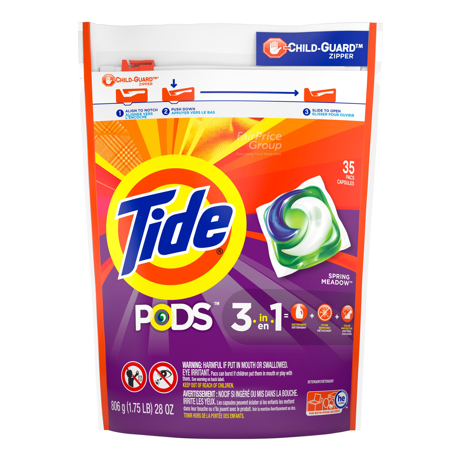 Tide 3-in1 Pods Capsule - Spring Meadow