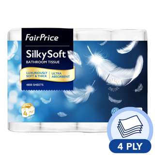 FairPrice Silky Soft Bathroom Tissue - 4 Ply