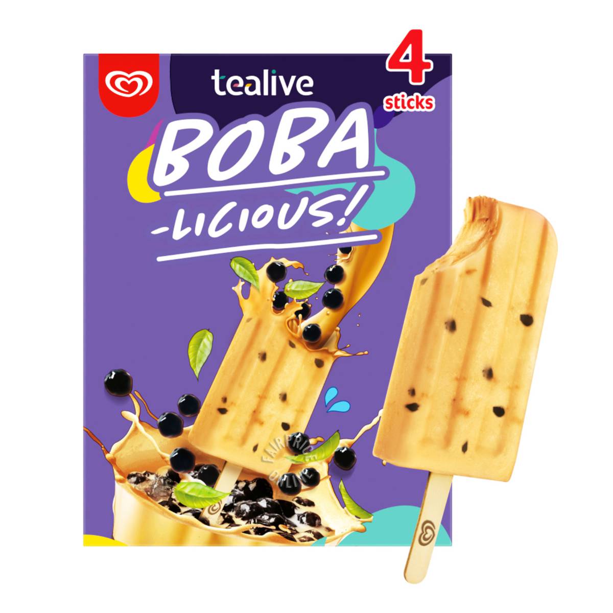 Wall's Tealive BobaLicious Ice Cream Milk Tea NTUC FairPrice