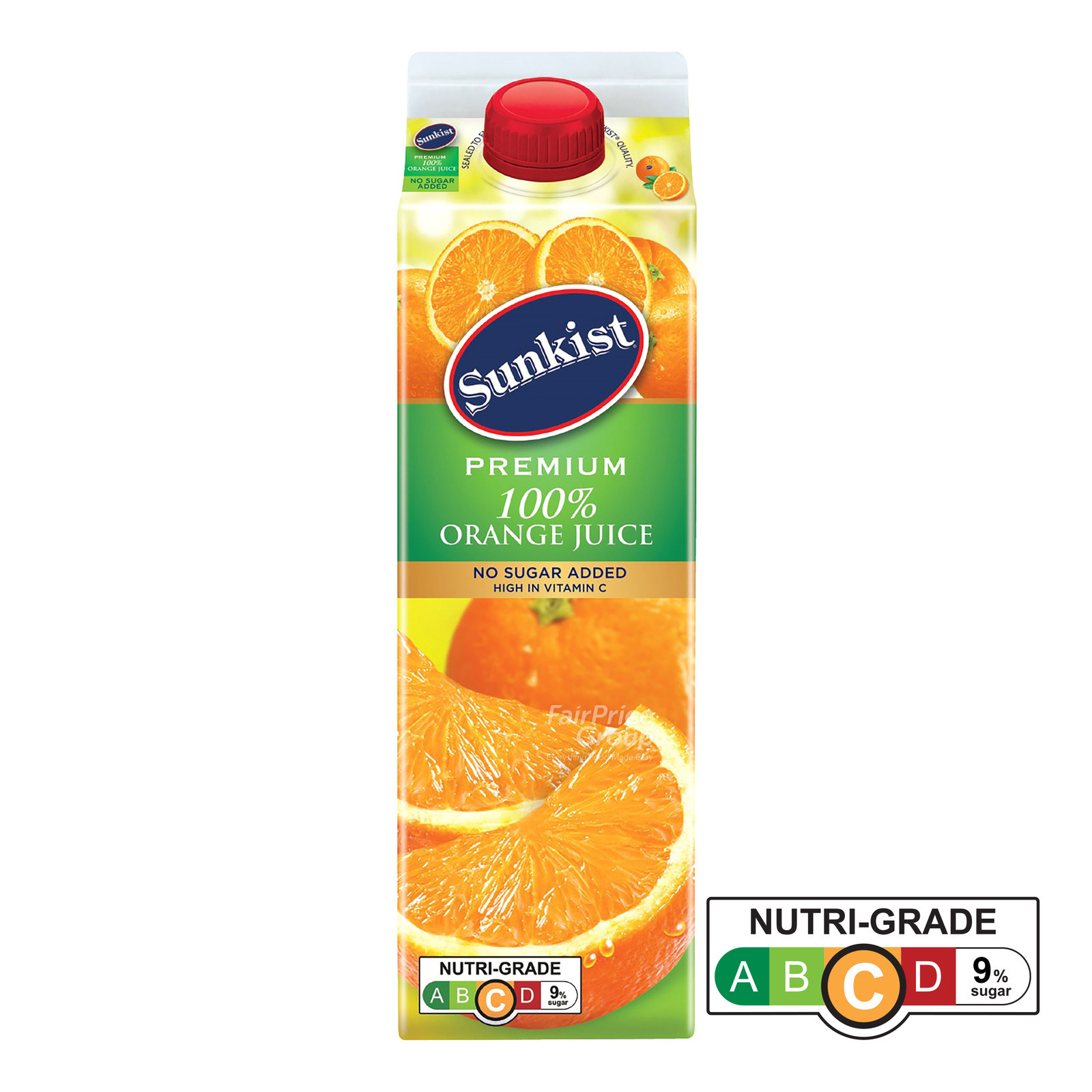 Sunkist Premium 100% Orange Juice (No Sugar Added)