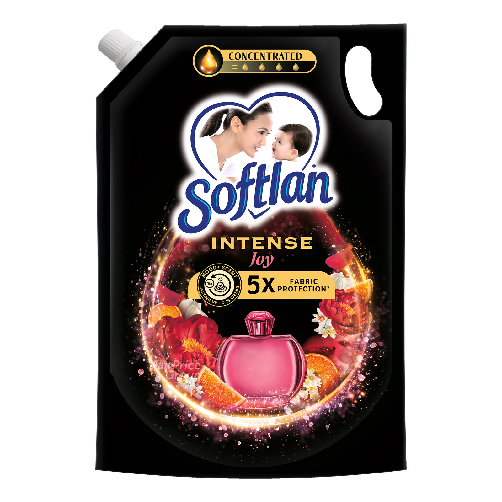 Softlan Fabric Conditioner Softener Refill Intense Joy NTUC FairPrice