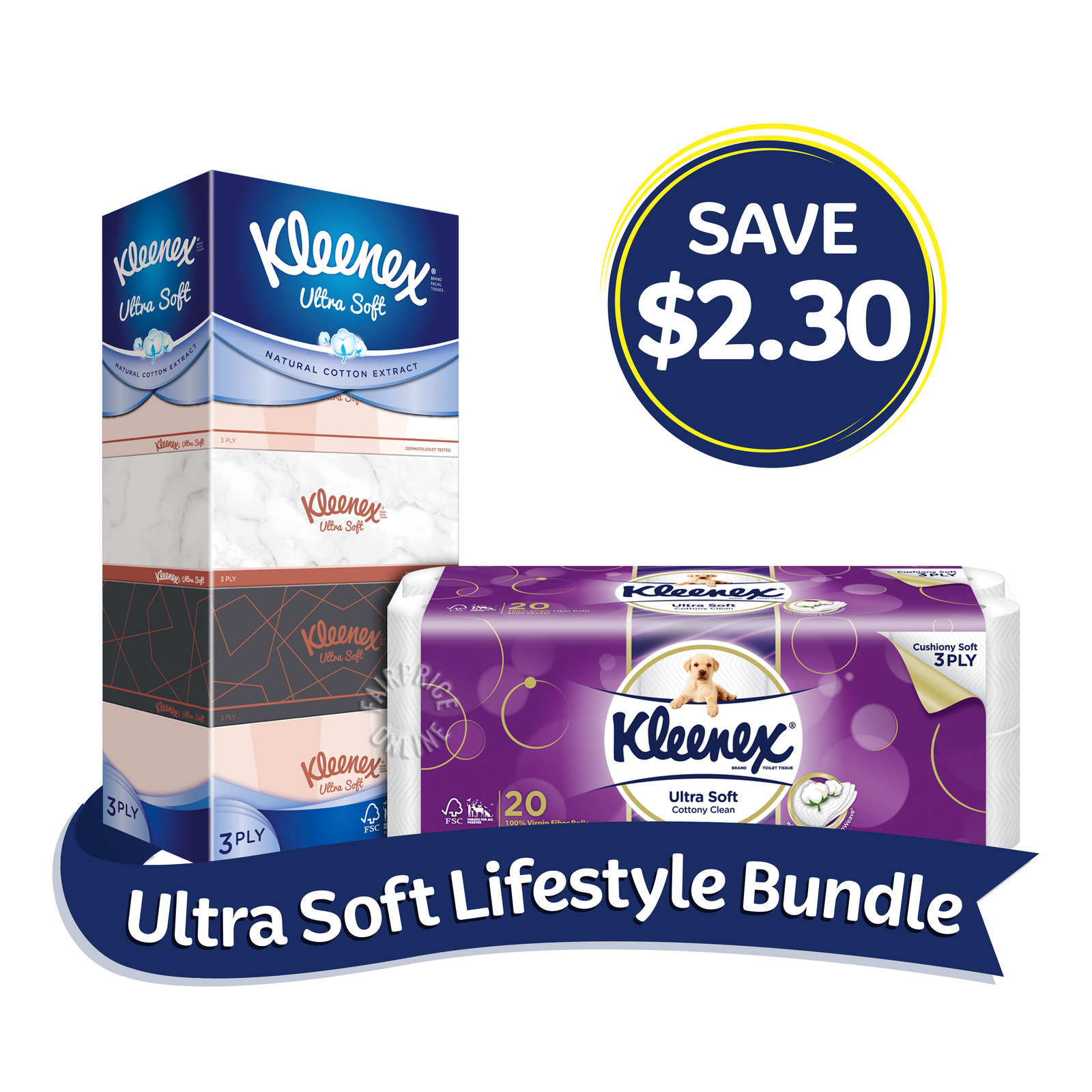Kleenex Ultra Soft Lifestyle Bundle