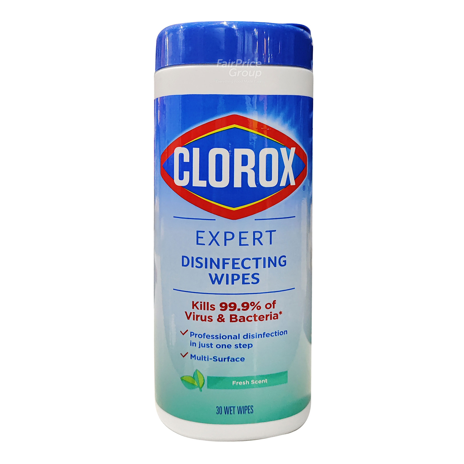 Clorox Expert Disinfecting Wet Wipes Fresh Scent NTUC FairPrice