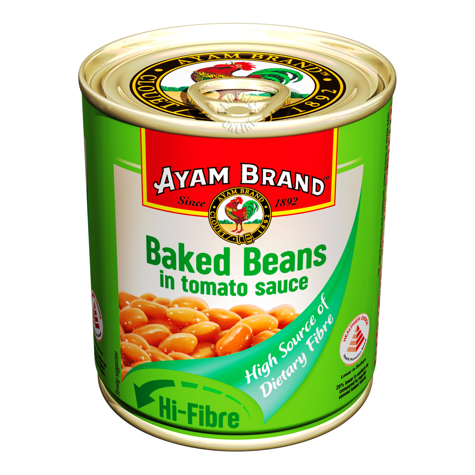 Ayam Brand Baked Beans in Tomato Sauce HiFibre NTUC FairPrice