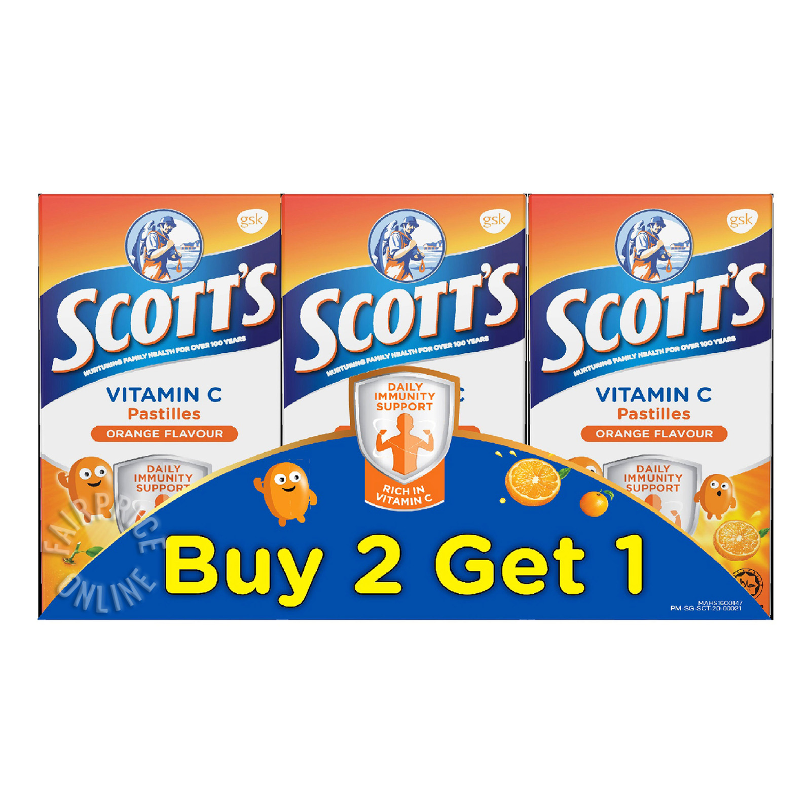 Scott's Vitamin C Pastilles - Orange | NTUC FairPrice