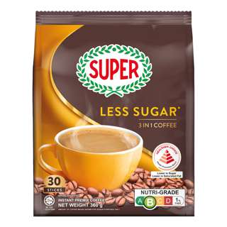 Super 3-In-1 Instant Coffee - Less Sugar Super 3-In-1 Instant Coffee - Less Sugar