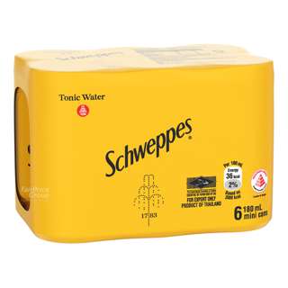 Schweppes Carbonated Mini Can Drink - Tonic Water