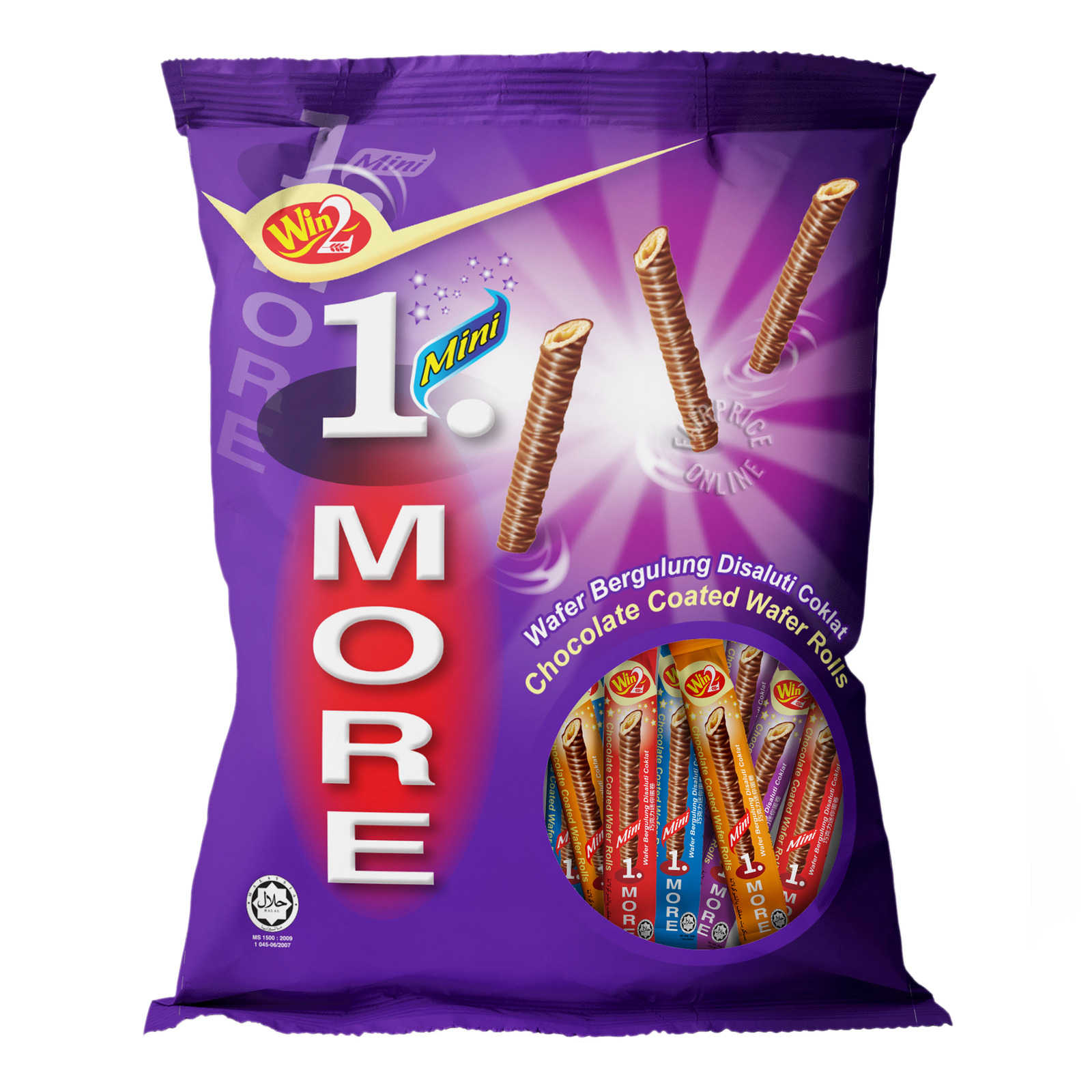 Win2 Mini Wafer Rolls - Chocolate