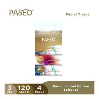 Paseo Limited Edition Soft Facial Tissue Pack - 3 Ply Paseo Limited Edition Soft Facial Tissue Pack - 3 Ply
