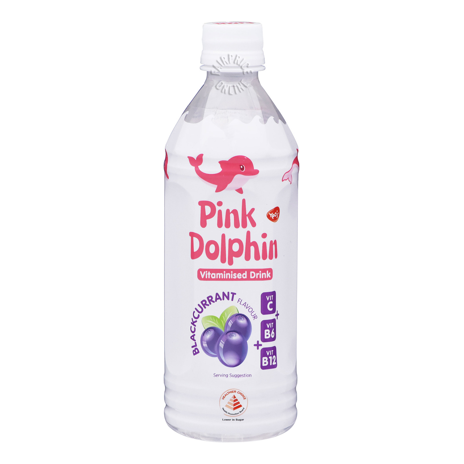Pink Dolphin Vitaminised Drink - Blackcurrant | NTUC FairPrice