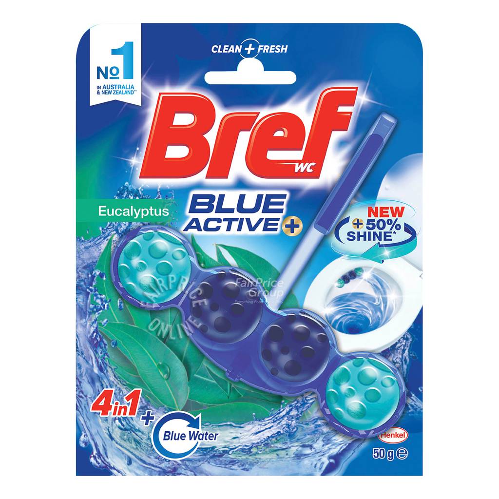 Bref Power Active Toilet Cleaner & Freshener Blue Active+ NTUC