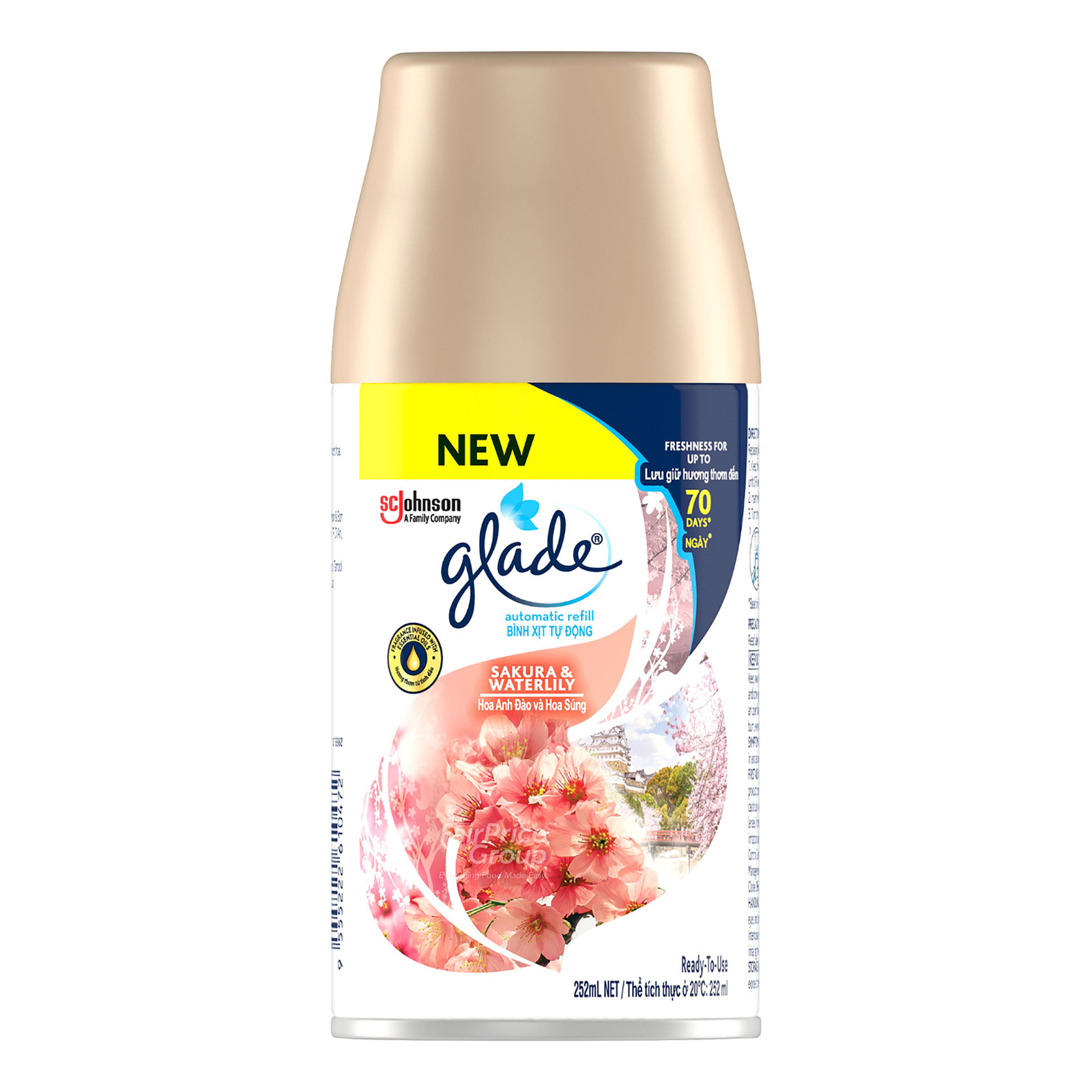 Glade Room Air Freshener Automatic Spray Refill - Sakura& Waterlily