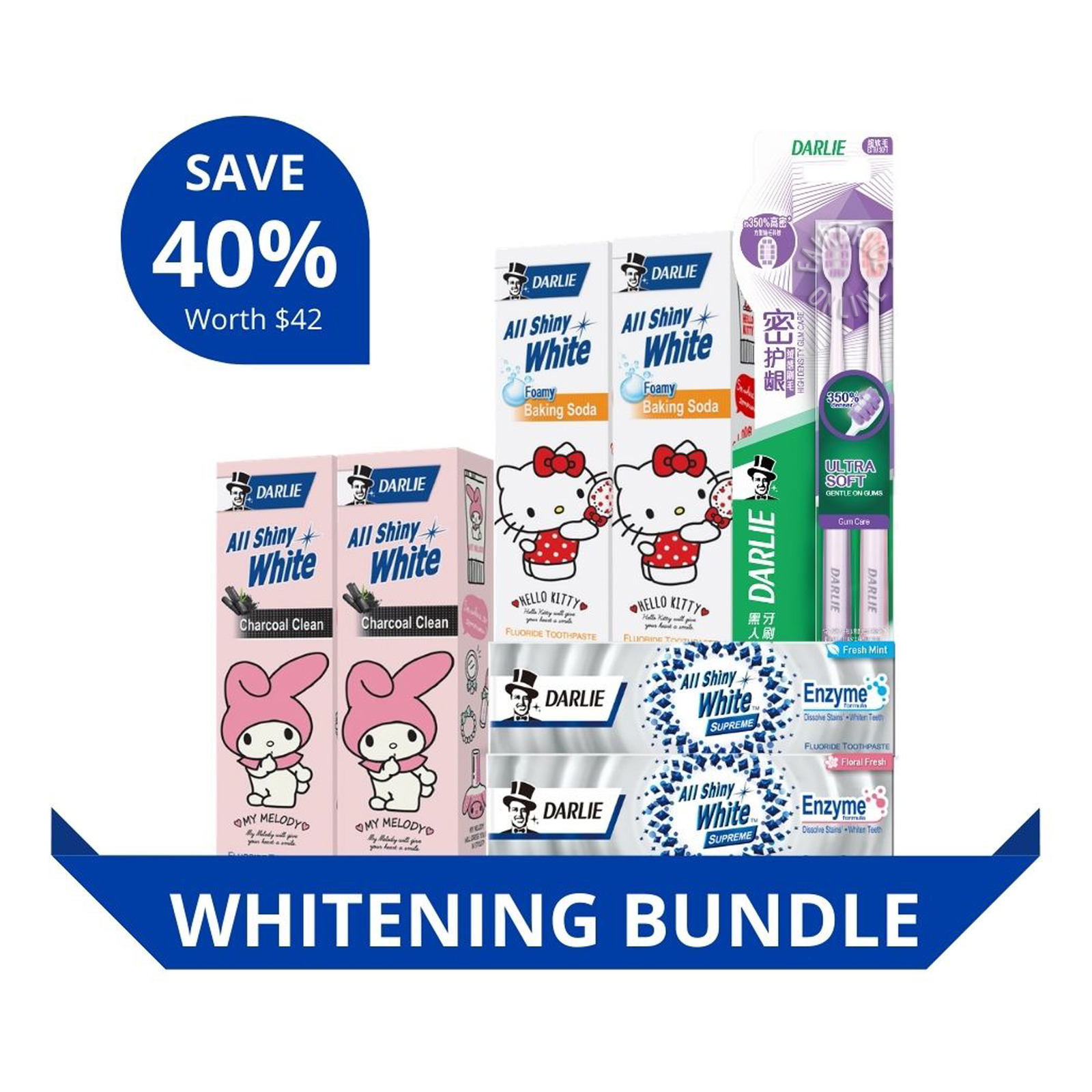 Darlie Whitening Toothpaste with High Density Toothbrush Bundle | NTUC ...