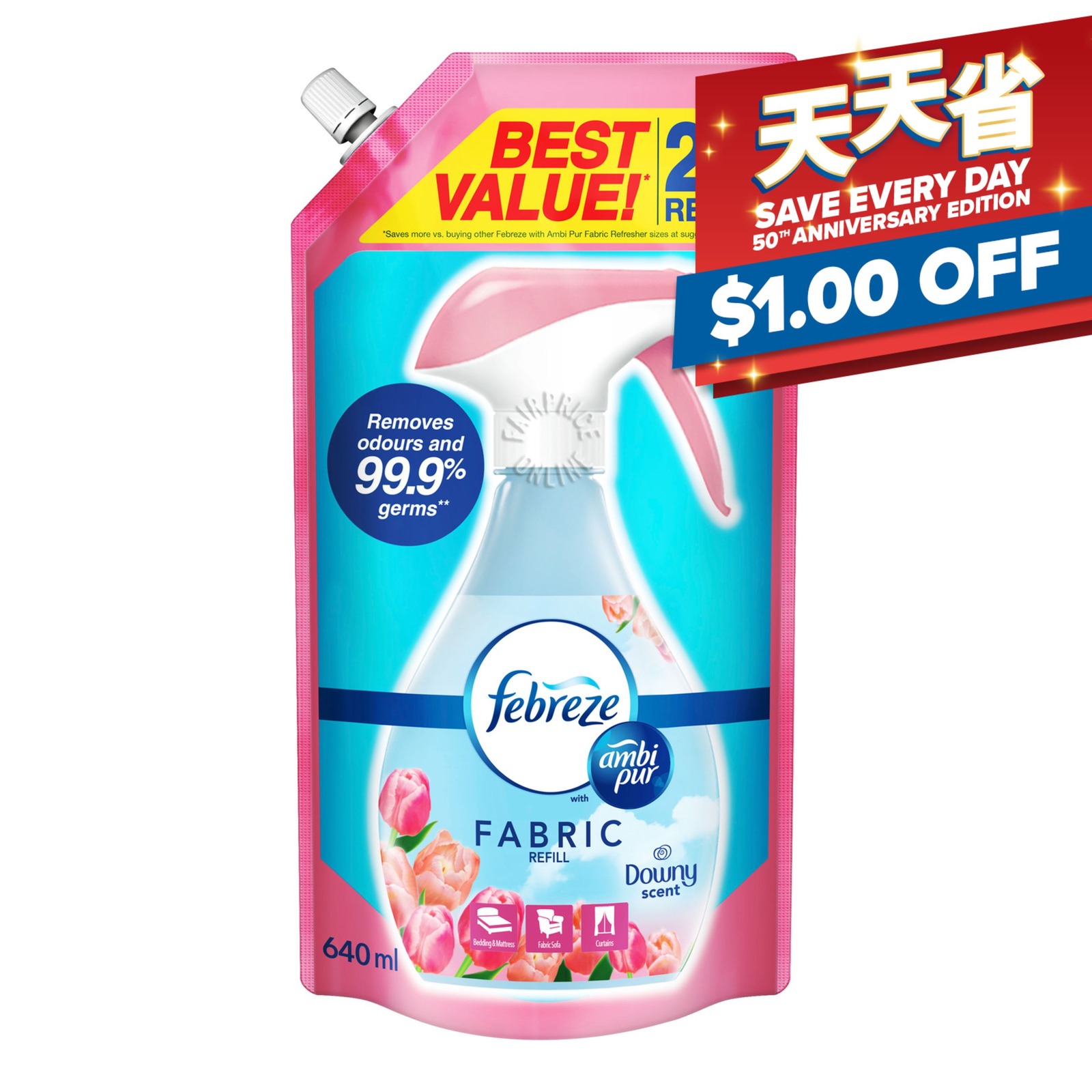 Febreze Fabric Refresher Refill Downy NTUC FairPrice