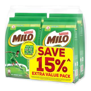 Milo Chocolate Malt Drink Powder with Milk - Regular (Value Pack)