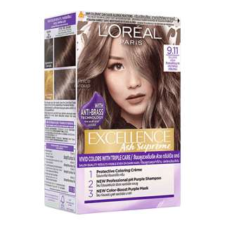 L'Oreal Paris Excellence Hair Colour - 9.11 Silver Ash