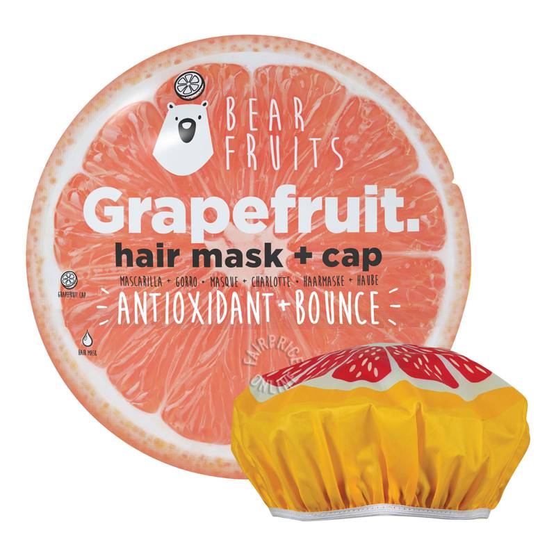 Bear Fruits Hair Mask + Cap Antioxidant + Bounce (Grapefruit) NTUC