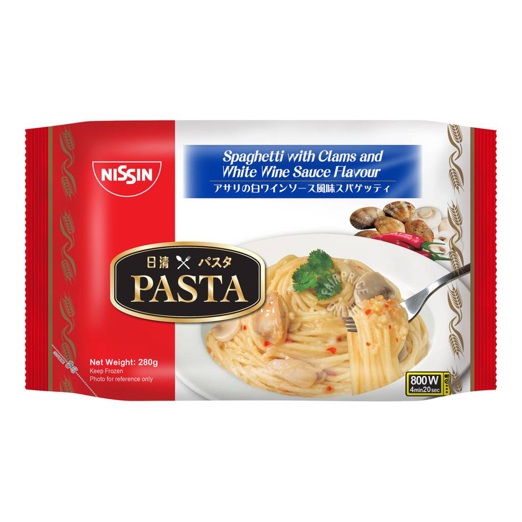 Nissin Frozen Pasta Spaghetti with Clams & White Wine Sauce NTUC